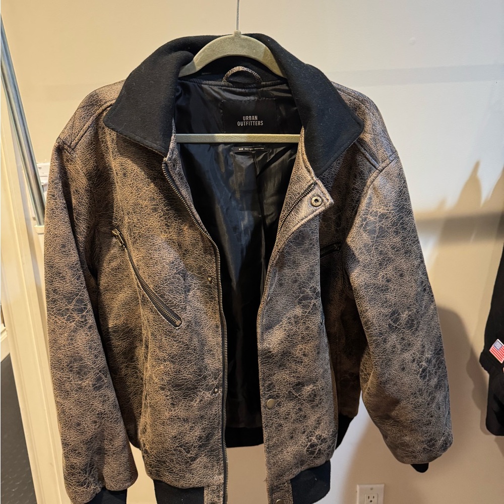 Urban Outfitters Brown Leather Jacket